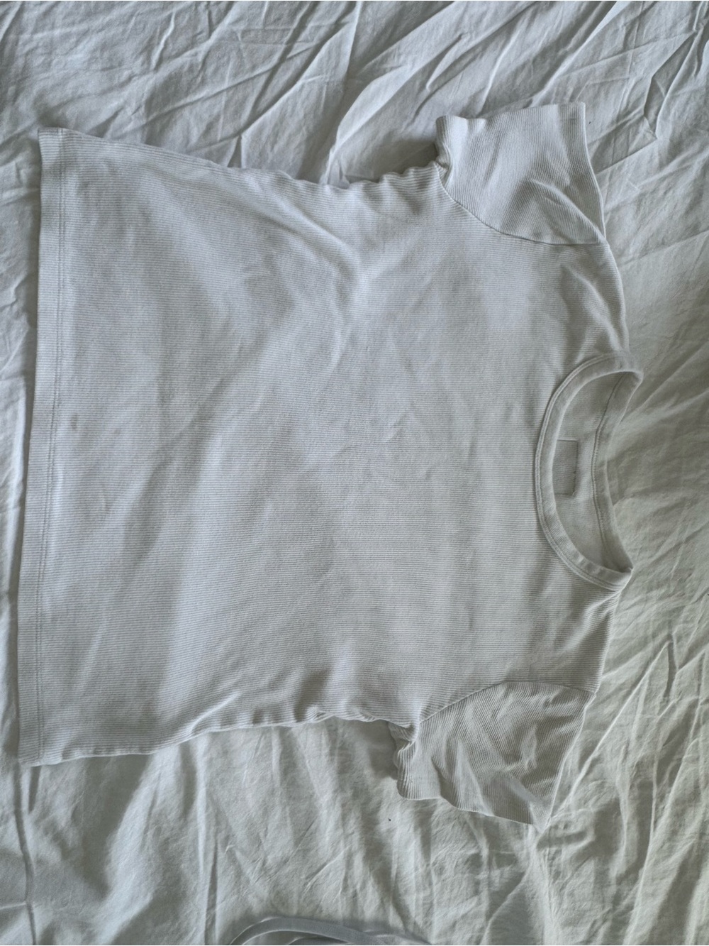 Daily Drills White Short Sleeve Tee - Classic Crew Neck
